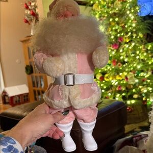 Rare Harold Gale vintage Pink Santa Claus